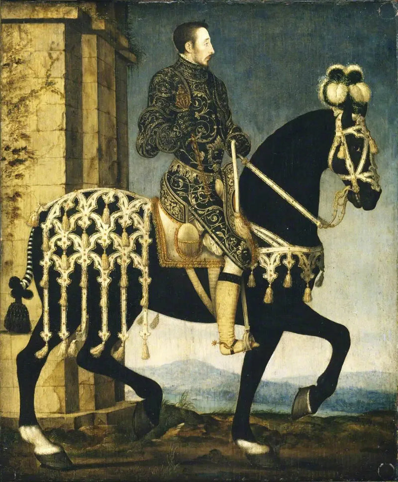 프랑스 왕 헨리 2세, 말 타는 모습 - 프랑수아 클루에

Source:
Le roi Henri II, roi de France (1519-1559) à cheval - François Clouet