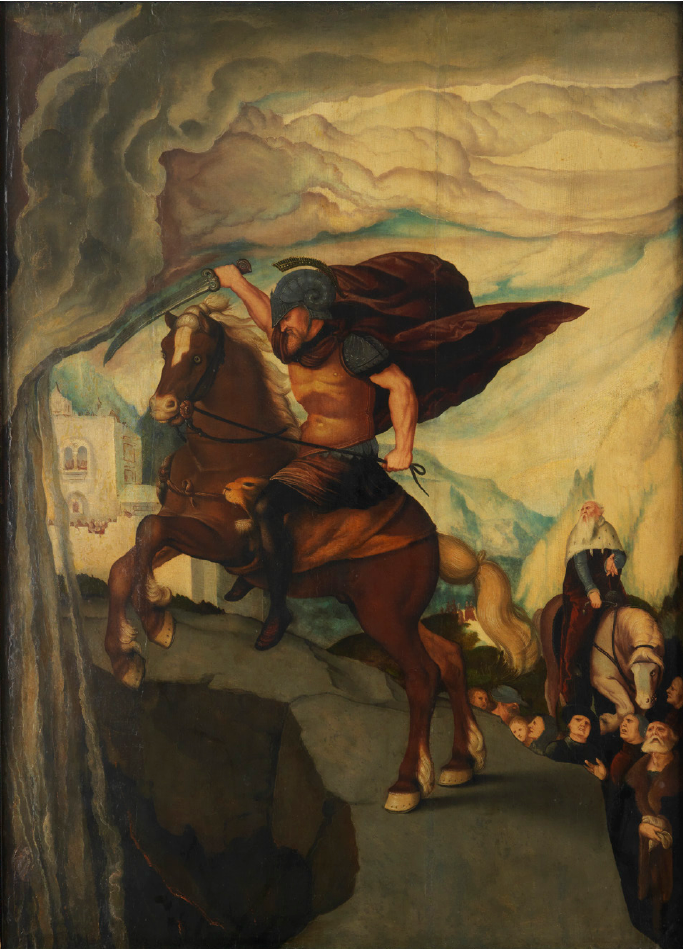 마커스 커티우스의 자기 희생 - 한스 발둥 그리엔