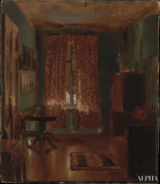 Le salon de l'artiste dans la Ritterstrasse - Adolph von Menzel - Reproductions de tableaux et peintures haut de gamme