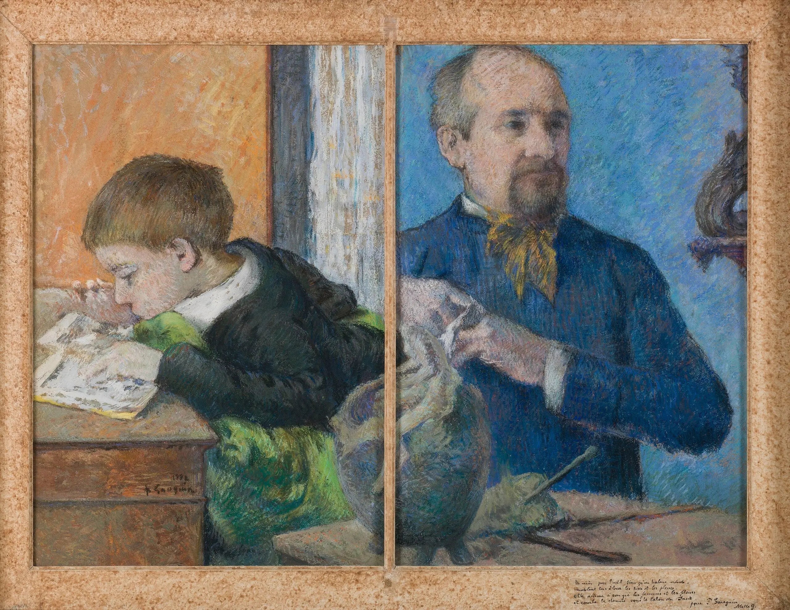 Le Sculpteur Jean Paul Aubé (1837-1916) et son fils Emile - Paul Gauguin - Alpha Reproduction