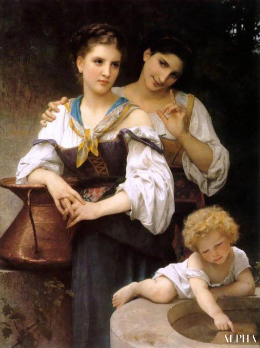 Le secret - William Bouguereau - Reproductions de tableaux et peintures haut de gamme