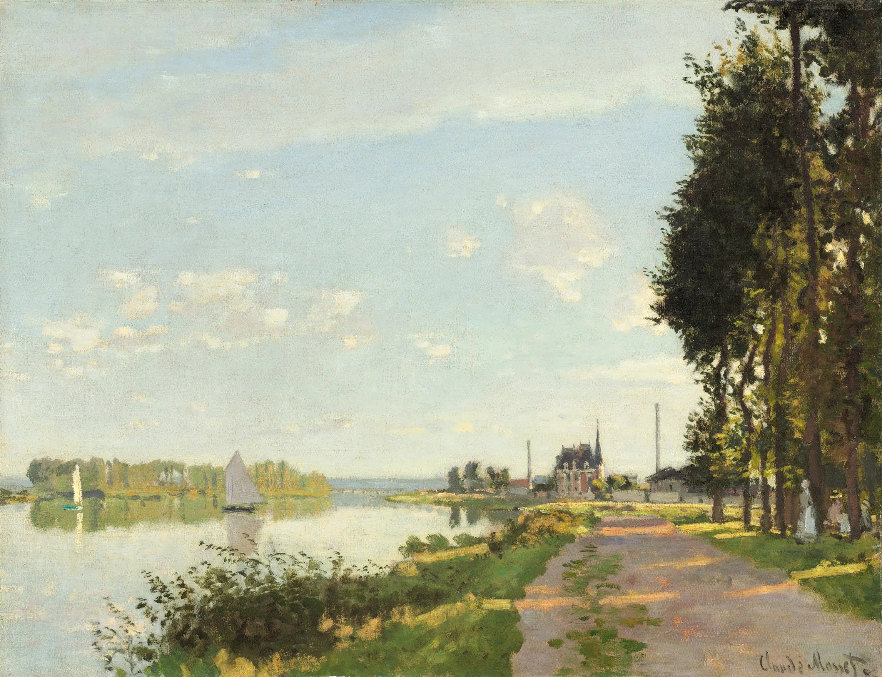 Reproduction du tableau « Le secteur de l'énergie - Claude Monet » par Alpha Reproduction en peinture à l’huile