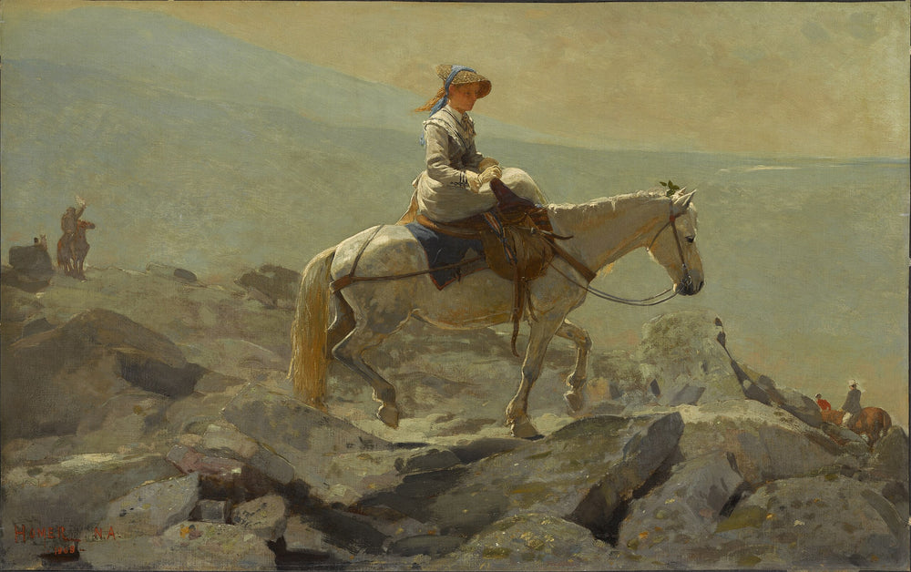 Le sentier des brides, Montagnes Blanches - Winslow Homer image 1 copie peinte à la main à l’huile