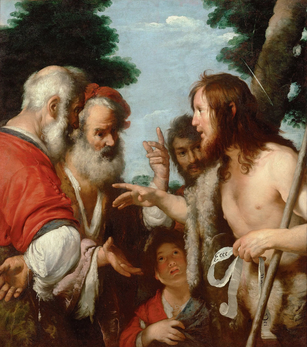 Le sermon de saint Jean-Baptiste - Bernardo Strozzi image 1 copie de tableau peinte à la main