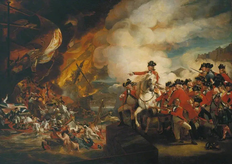 지브롤터의 자리와 구호, 1782년 9월 13일; 복제 - 존 싱글턴 코플리