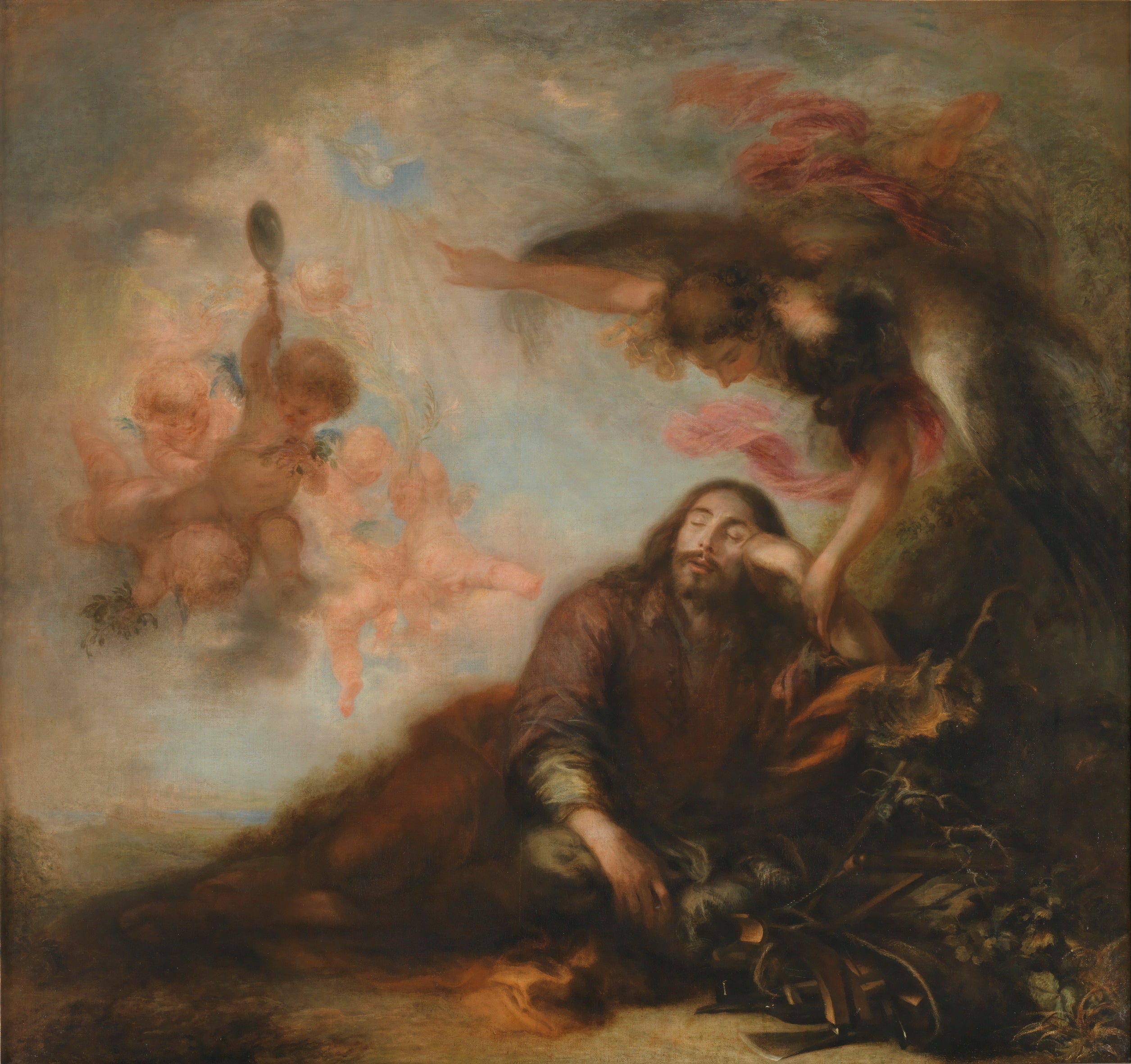 Le Songe de Saint Joseph - Francisco Herrera the younger image 1 reproduction d’œuvre d’art à l’huile