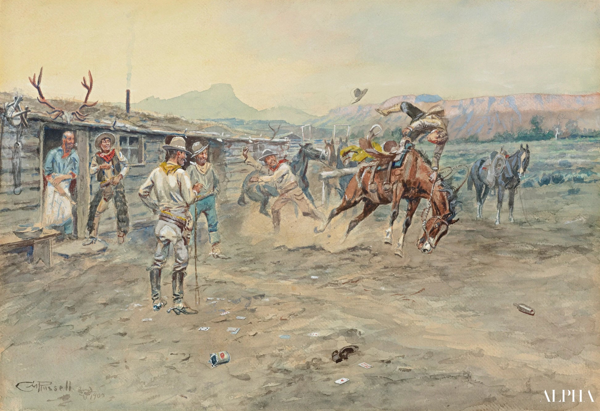 Le Tenderfoot - Charles Marion Russell - Reproductions de tableaux et peintures haut de gamme