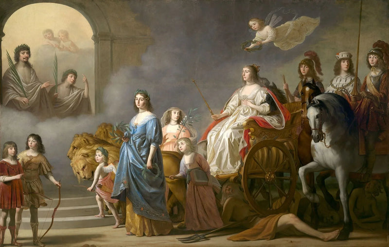 겨울 여왕의 승리: 정의의 상징 - Gerrit van Honthorst