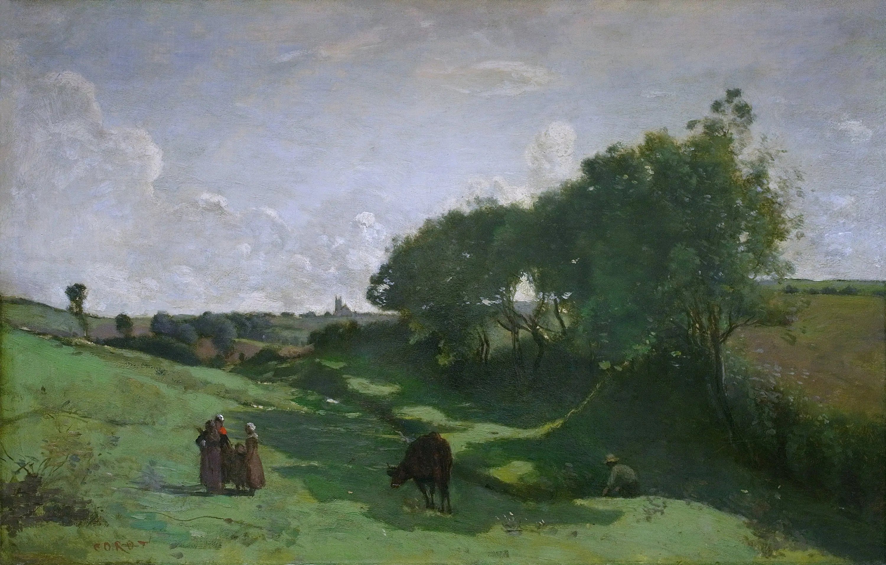 Le Vallon - Jean-Baptiste Camille Corot - Alpha Reproduction