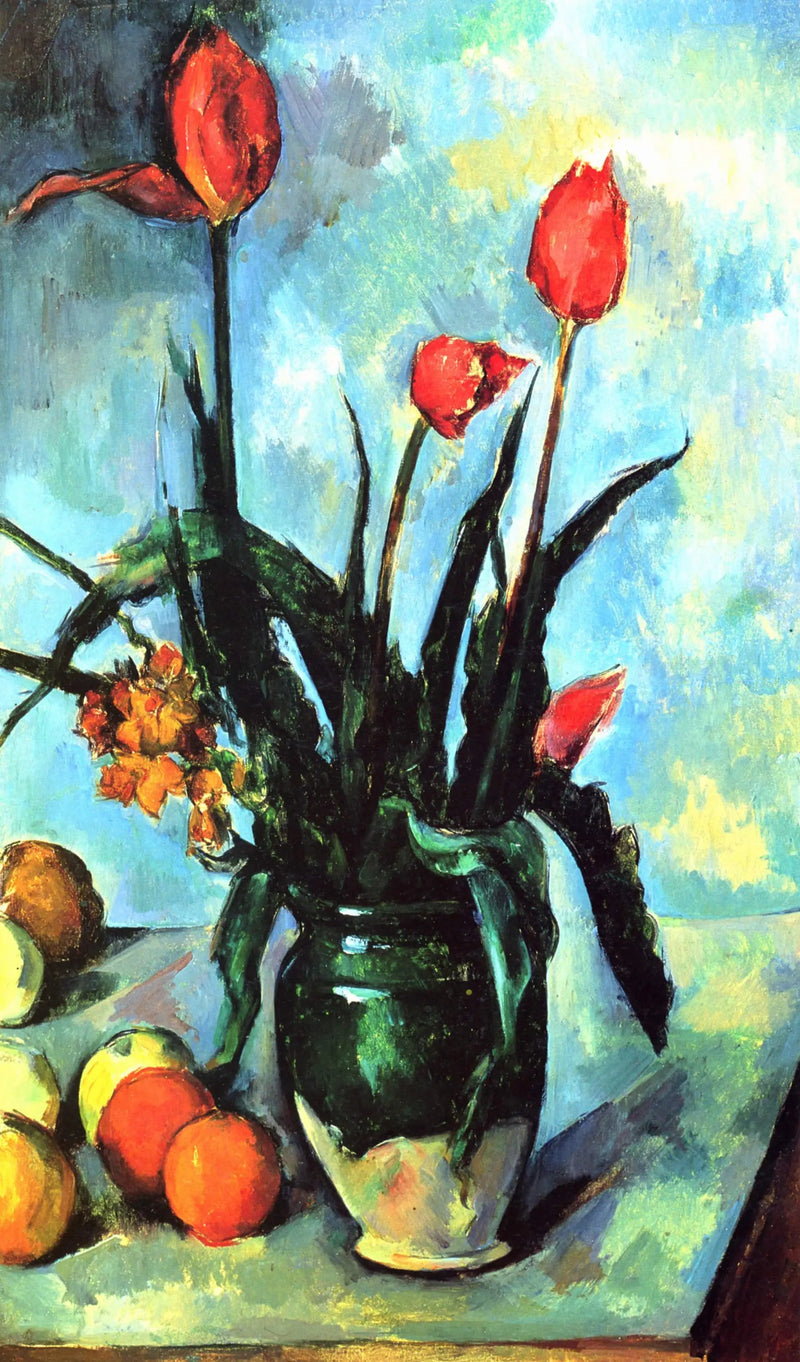 튤립 꽃병 - Paul Cézanne