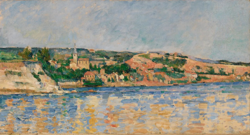 바다에서 본 레스타크 마을 - Paul Cézanne