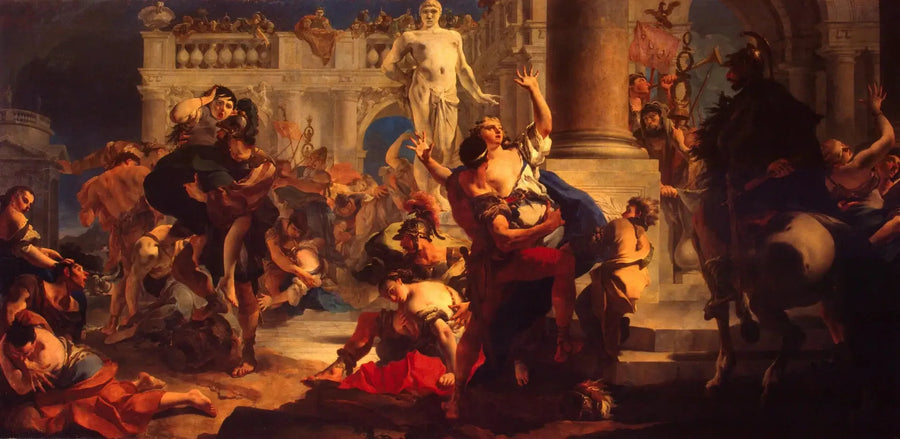 사빈 여인의 강간 - 조반니 바티스타 티에폴로

Source:
Le viol des Sabines - Giovanni Battista Tiepolo