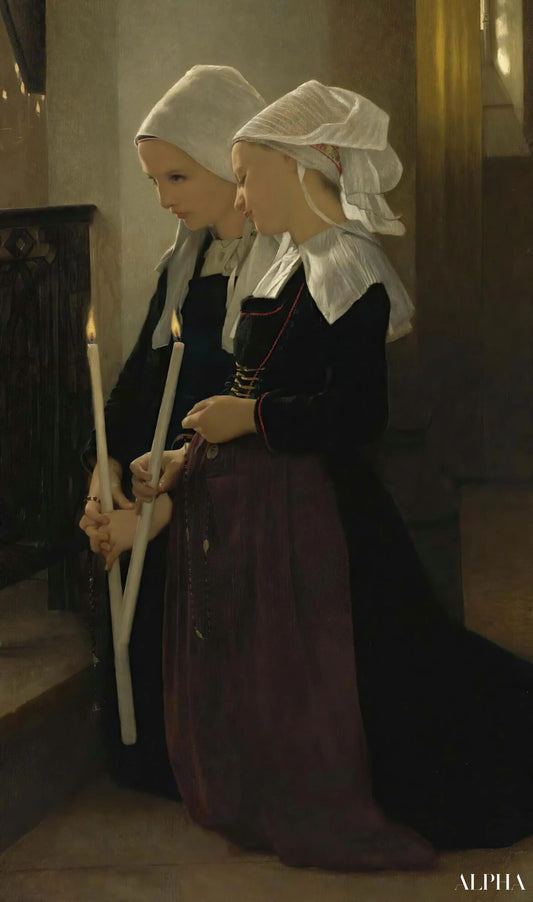 Le voeu À Sainte-Anne-D’auray - William Bouguereau Reproductions de tableaux à la peinture à l’huile