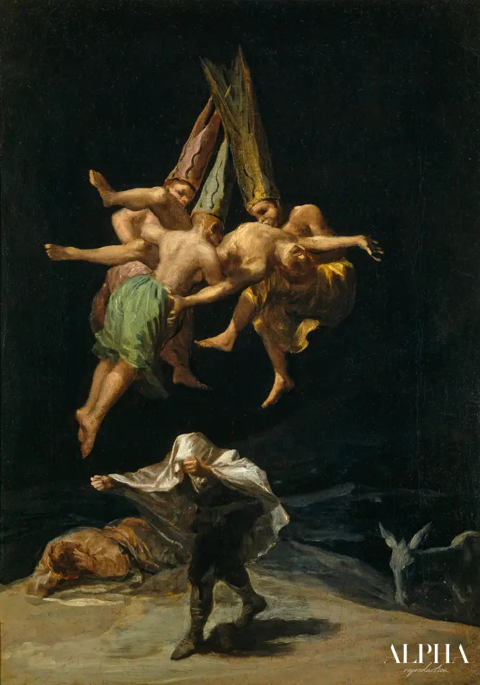 Le Vol des Sorcières - Francisco de Goya - Reproductions de tableaux et peintures haut de gamme