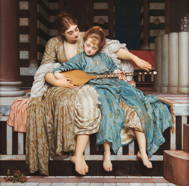 음악 수업 - 프레데릭 레이튼

Source:
Leçon de musique - Frederic Leighton