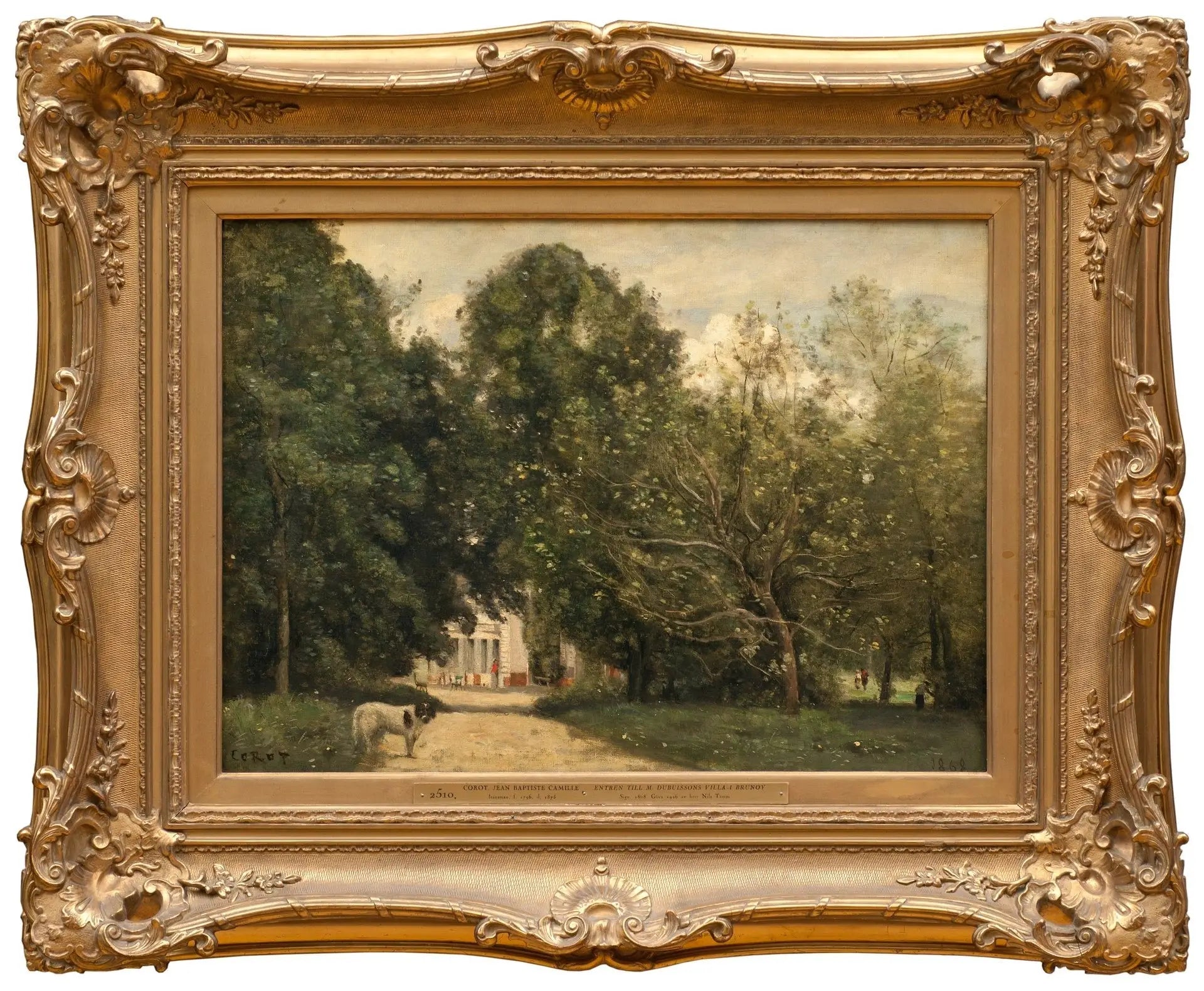 L’entrée de la villa de M. Dubuisson à Brunoy - Jean-Baptiste Camille Corot - Alpha Reproduction