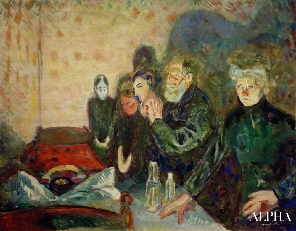 Les affres de la mort - Edvard Munch - Reproductions de tableaux et peintures haut de gamme