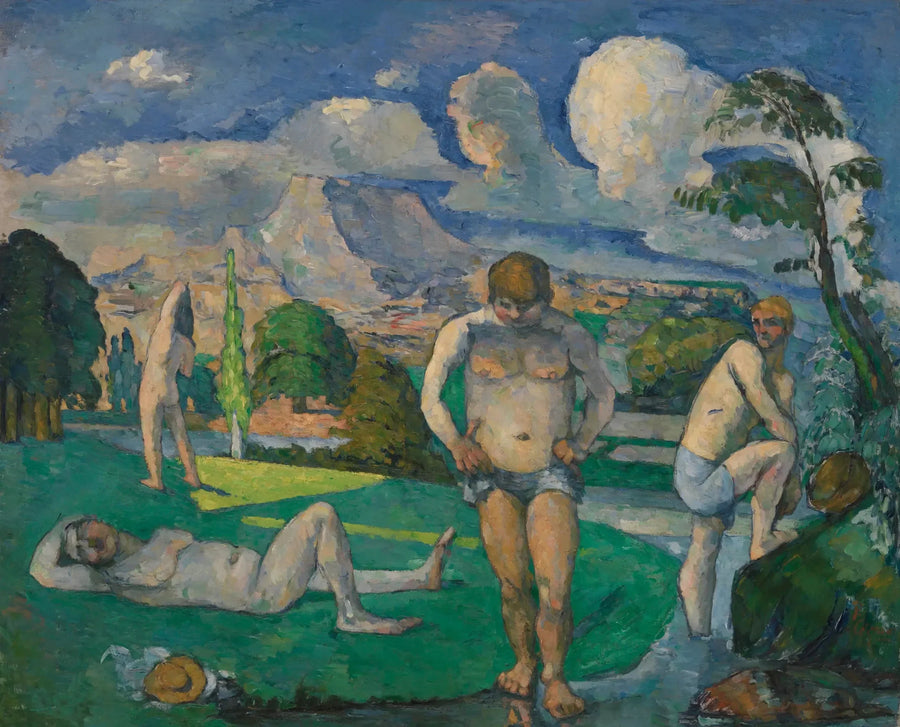 휴식 중인 목욕객들 - Paul Cézanne