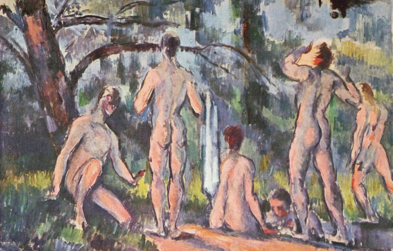 목욕하는 사람들 - Paul Cézanne
