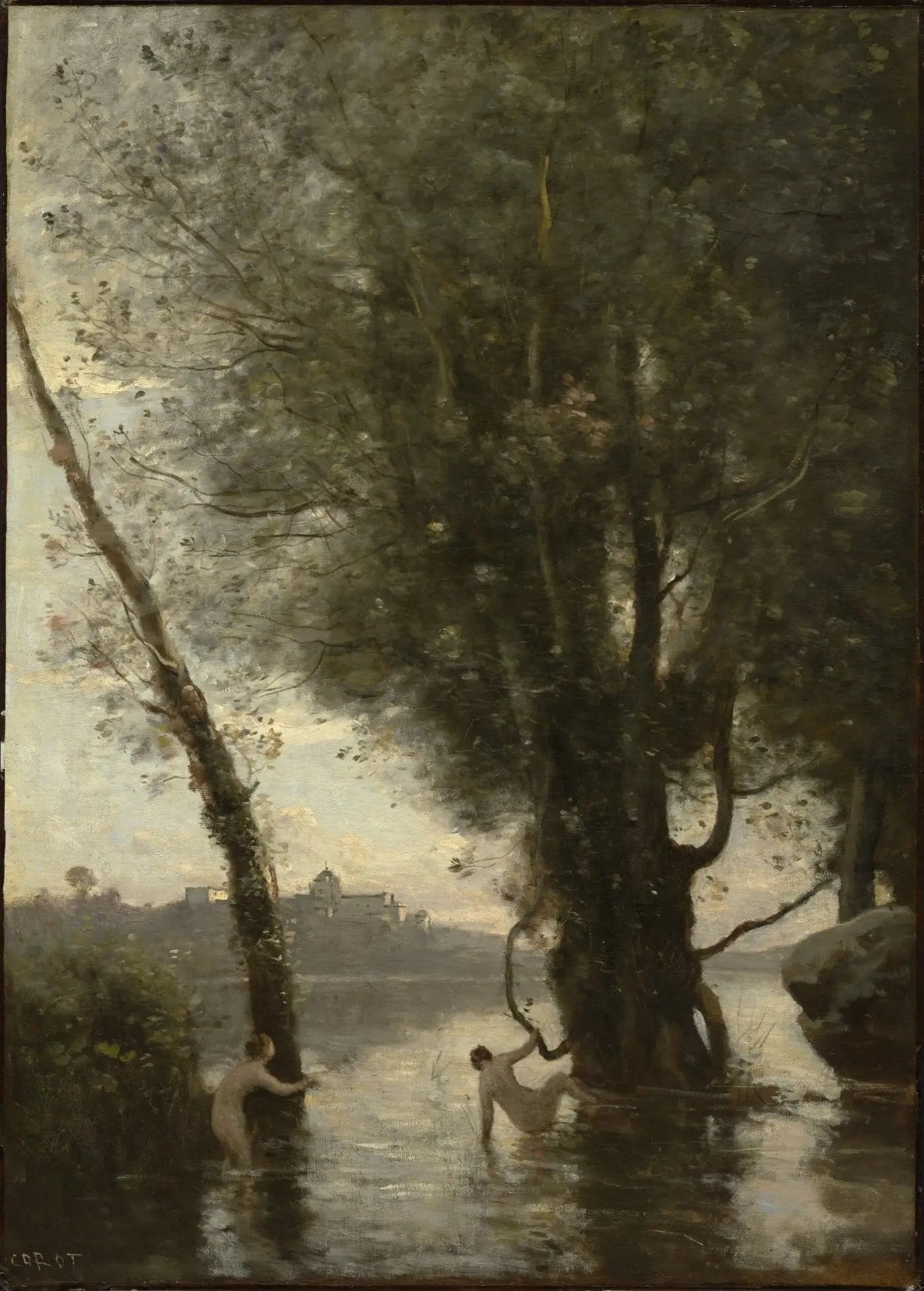 Les baigneuses des îles Borromées - Jean-Baptiste Camille Corot - Alpha Reproduction