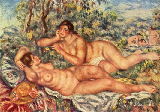 Les Baigneuses (Renoir) - Pierre-Auguste Renoir - Reproductions de tableaux et peintures haut de gamme