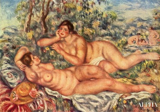 Les Baigneuses (Renoir) - Pierre-Auguste Renoir - Reproductions de tableaux et peintures haut de gamme