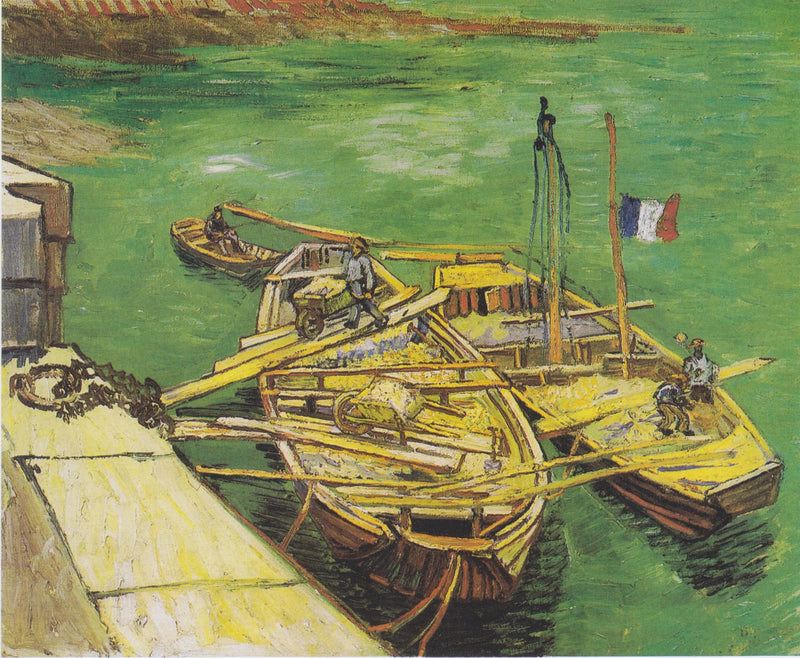 정박된 배들 - Vincent van Gogh