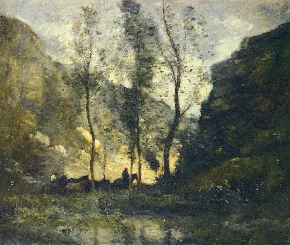 Les contrebandiers - Jean-Baptiste Camille Corot - Alpha Reproduction