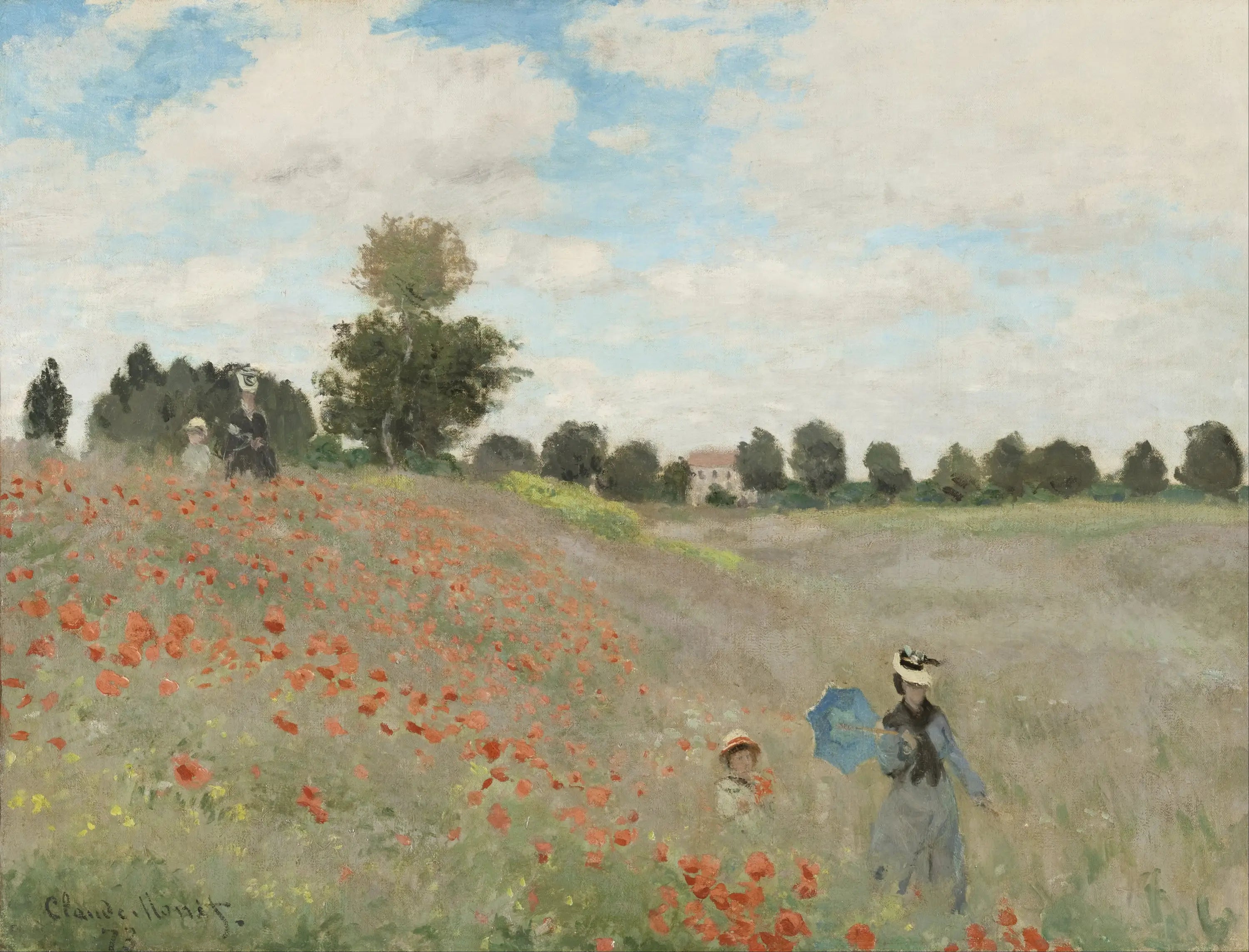 Les Coquelicots - Claude Monet image 1 reproduction artisanale de tableau