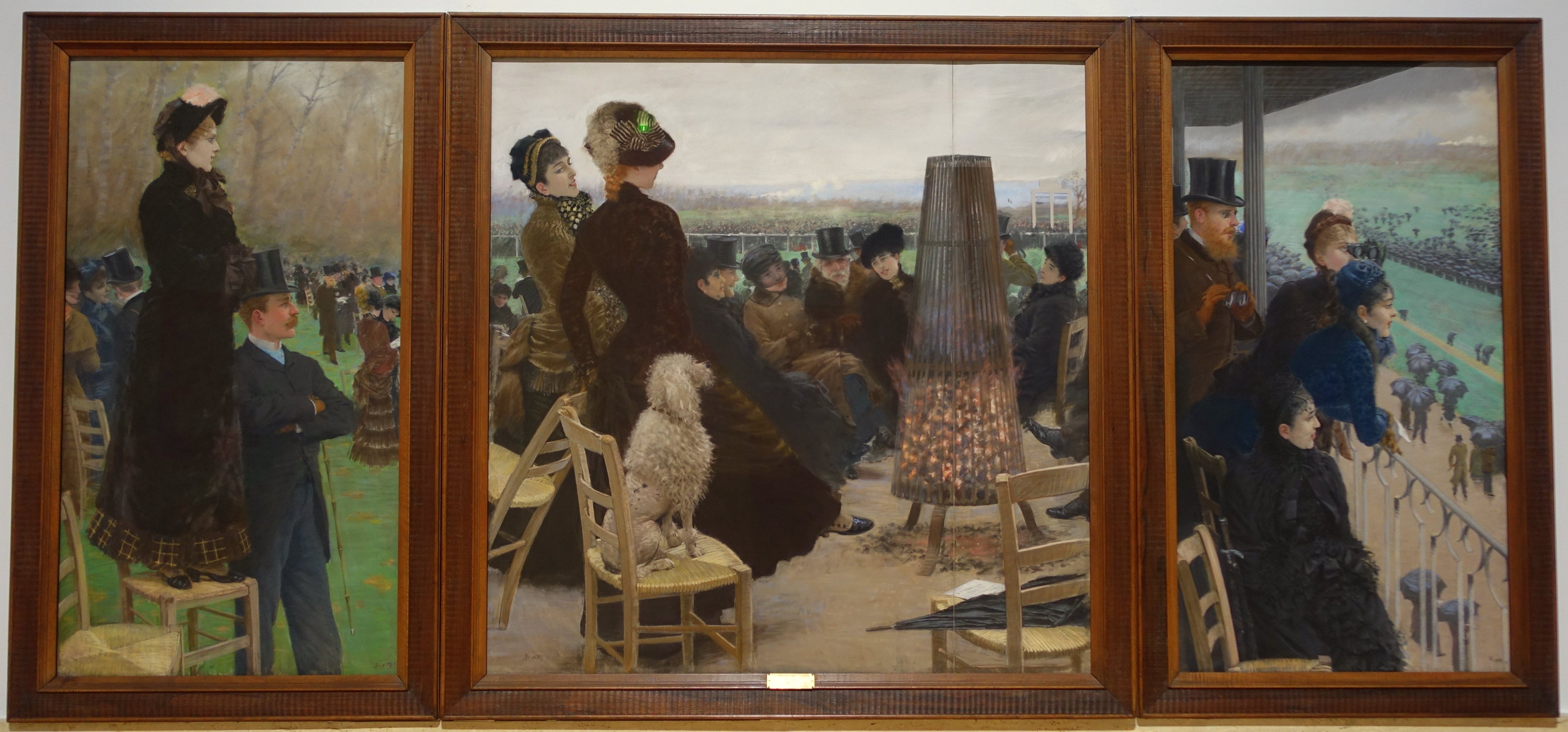 Les courses au Bois de Boulogne - Giuseppe De Nittis image 1 reproduction réalisée par Alpha Reproduction