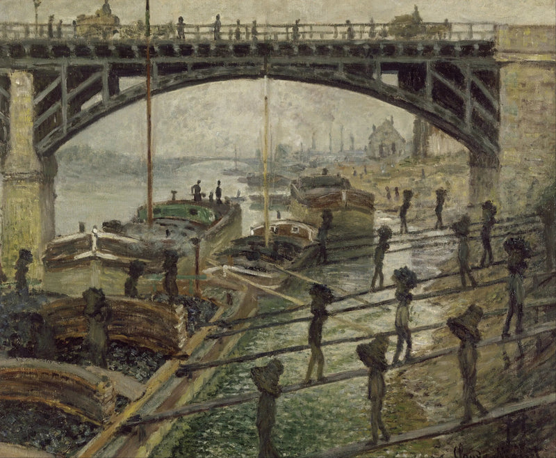 석탄 하역 노동자 - Claude Monet