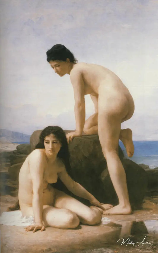 Les deux baigneuses - William Bouguereau - Reproductions de tableaux et peintures haut de gamme