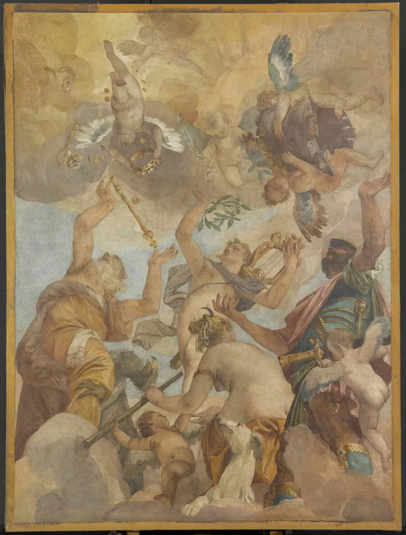 올림포스의 신들: 주피터, 아폴론, 다이애나, 마르스 - 폴 베로네즈

Source:
Les Dieux de l'Olympe : Jupiter, Apollon, Diane et Mars - Paul Véronèse