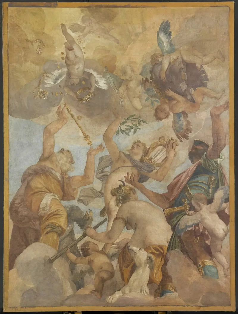 올림포스의 신들: 주피터, 아폴론, 다이애나, 마르스 - 폴 베로네즈

Source:
Les Dieux de l'Olympe : Jupiter, Apollon, Diane et Mars - Paul Véronèse