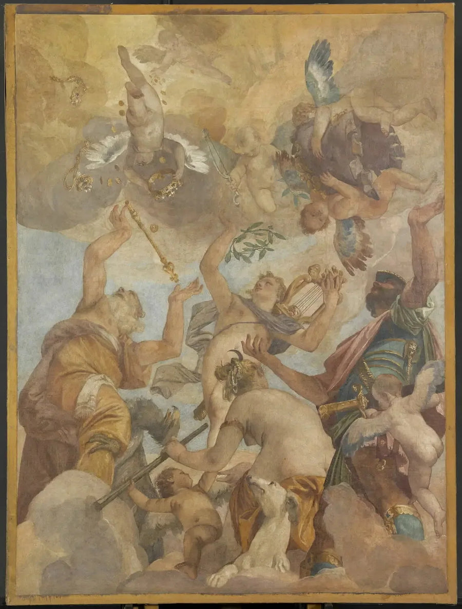 올림포스의 신들: 주피터, 아폴론, 다이애나, 마르스 - 폴 베로네즈

Source:
Les Dieux de l'Olympe : Jupiter, Apollon, Diane et Mars - Paul Véronèse
