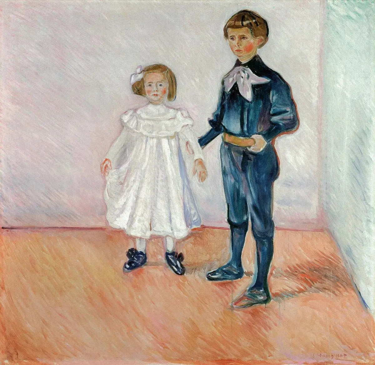 Reproduction du tableau « Les Enfants d'Esche - Edvard Munch » par Alpha Reproduction en peinture à l’huile