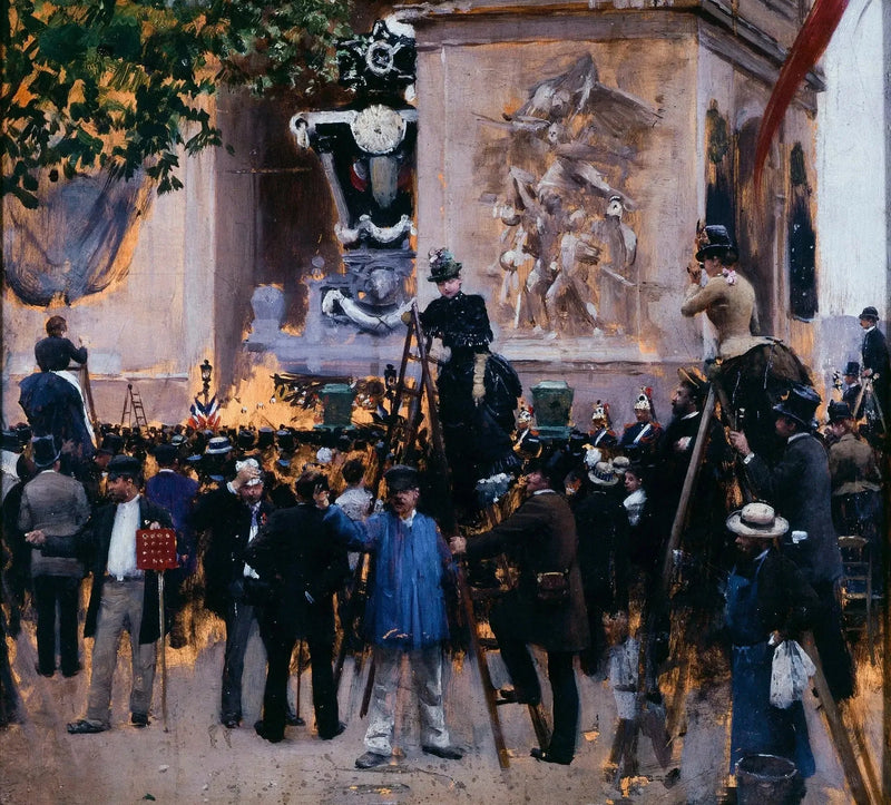 빅토르 위고의 장례식, 에투알 광장 (1885년 6월 1일) - 장 보로

Source:
Les funérailles de Victor Hugo, place de l'Étoile (1er juin 1885) - Jean Béraud