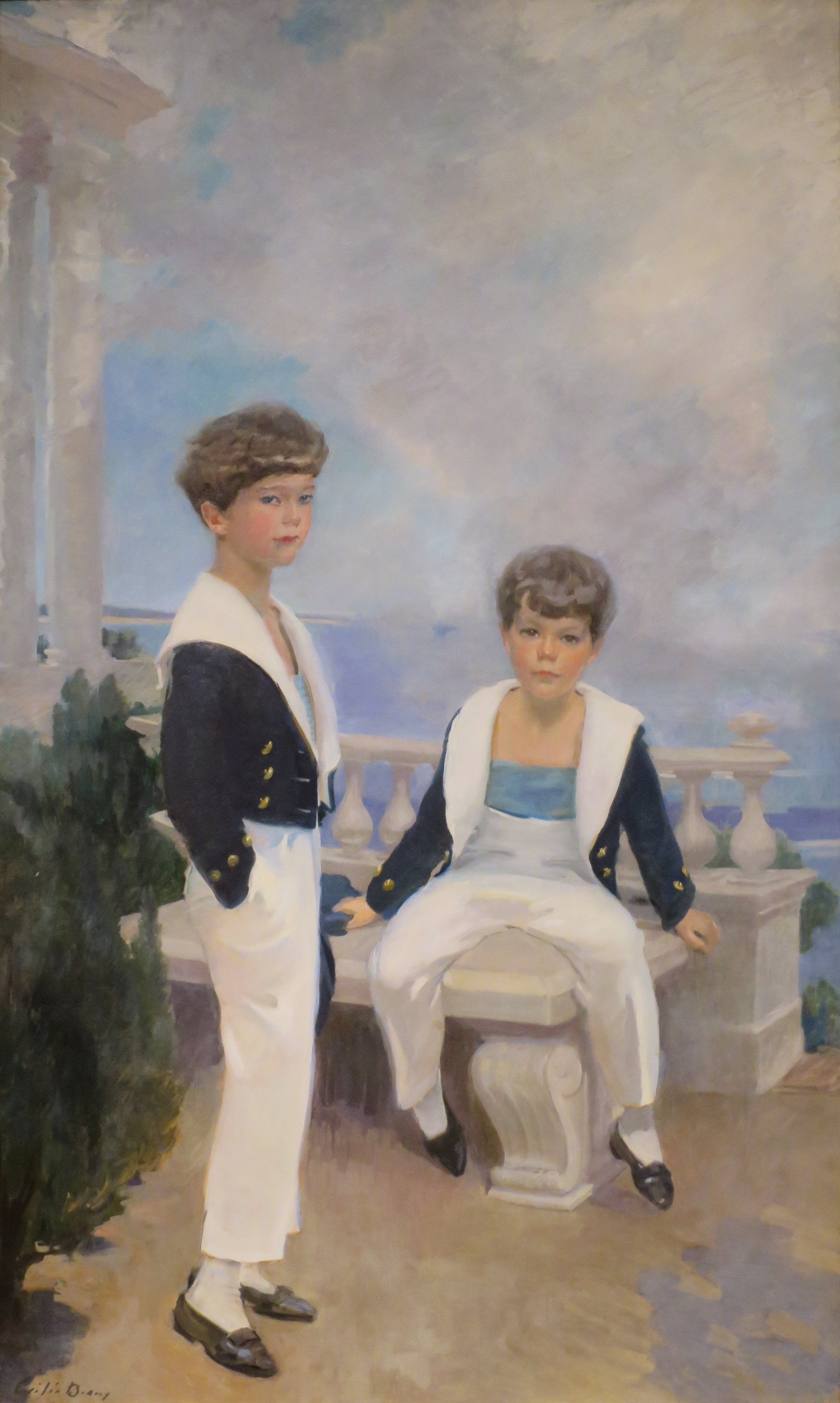 Les garçons de Velie - Cecilia Beaux image 1 copie peinte à la main à l’huile