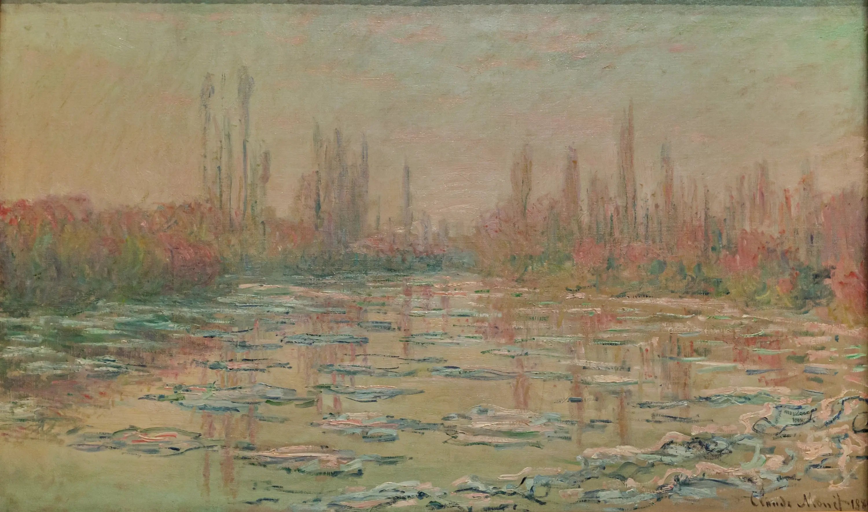 Les Glaçons - Claude Monet image 1 reproduction d’œuvre d’art à l’huile