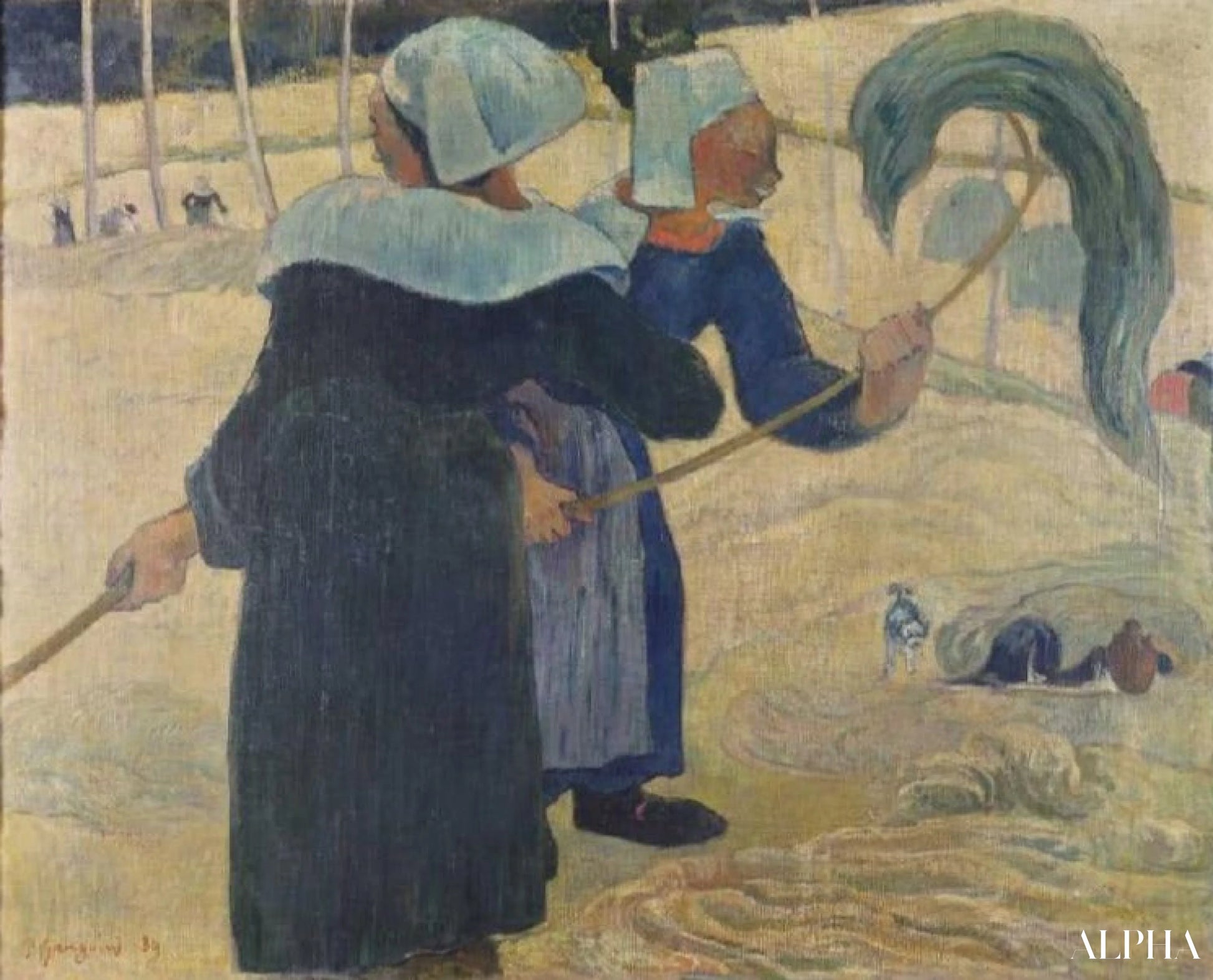 건초 제조용 홈통 - Paul Gauguin - 고급 그림 및 회화 복제품