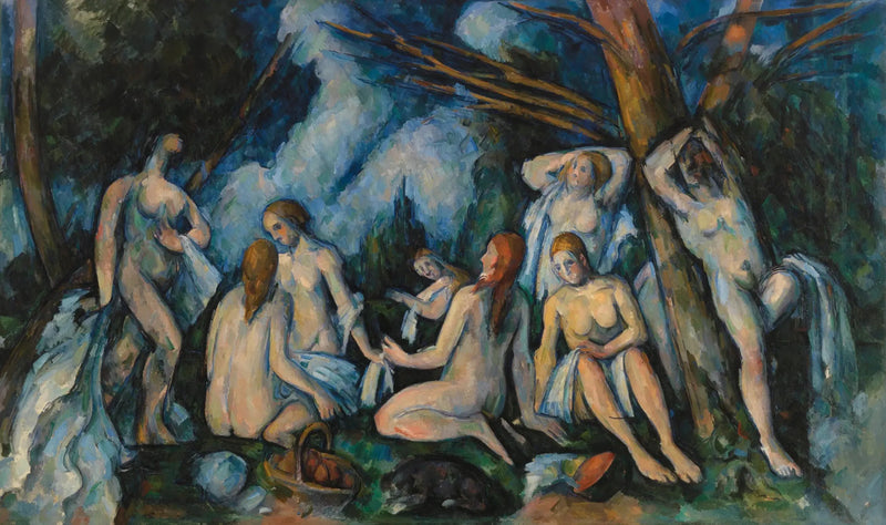 큰 목욕하는 사람들 - Paul Cézanne