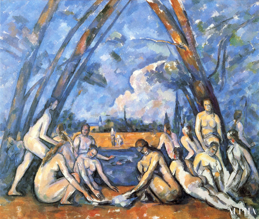 Les Grandes Baigneuses - Paul Cézanne - Reproductions de tableaux et peintures haut de gamme