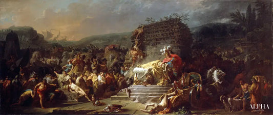 Les jeux funéraires de Patrocle - Jacques-Louis David - Reproductions de tableaux et peintures haut de gamme