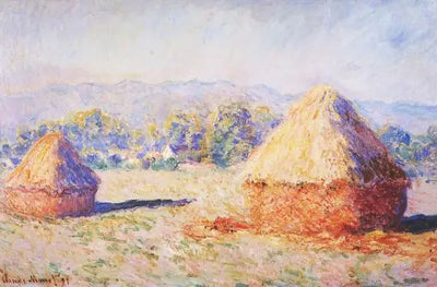 Reproduction du tableau « Les grains de blé sous la lumière du soleil, l'effet du matin - Claude Monet » par Alpha Reproduction en peinture à l’huile
