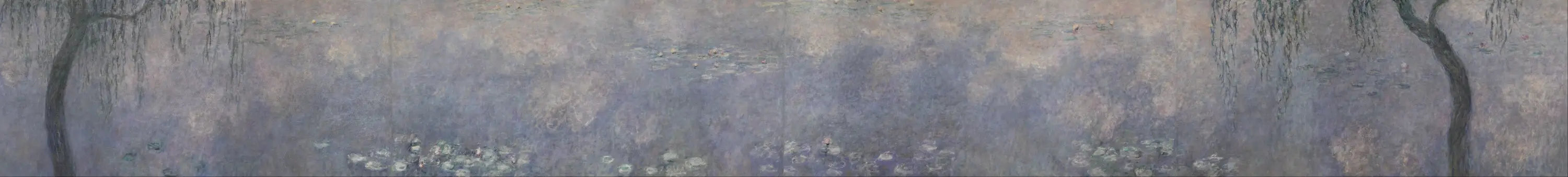 Les Nymphéas : Les Deux Saules - Claude Monet image 1 copie de tableau peinte à la main