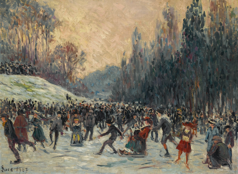 Les Patineurs - Maximilien Luce - Alpha Reproduction