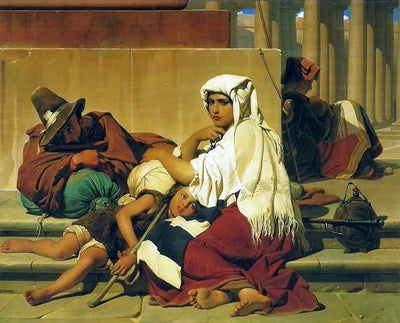Les pèlerins à Rome - Paul Delaroche - Alpha Reproduction