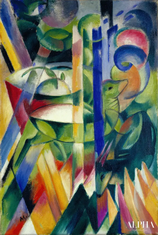 Les petites chèvres de montagne - Franz Marc - Reproductions de tableaux et peintures haut de gamme