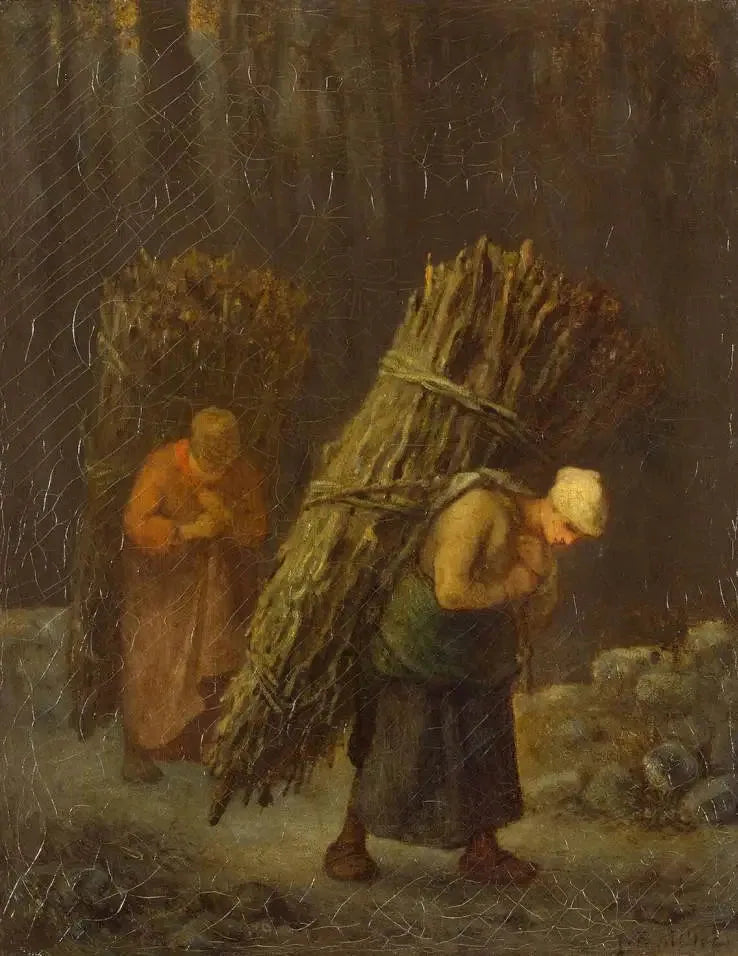 장작을 나르는 사람들 - 장 프랑수아 밀레