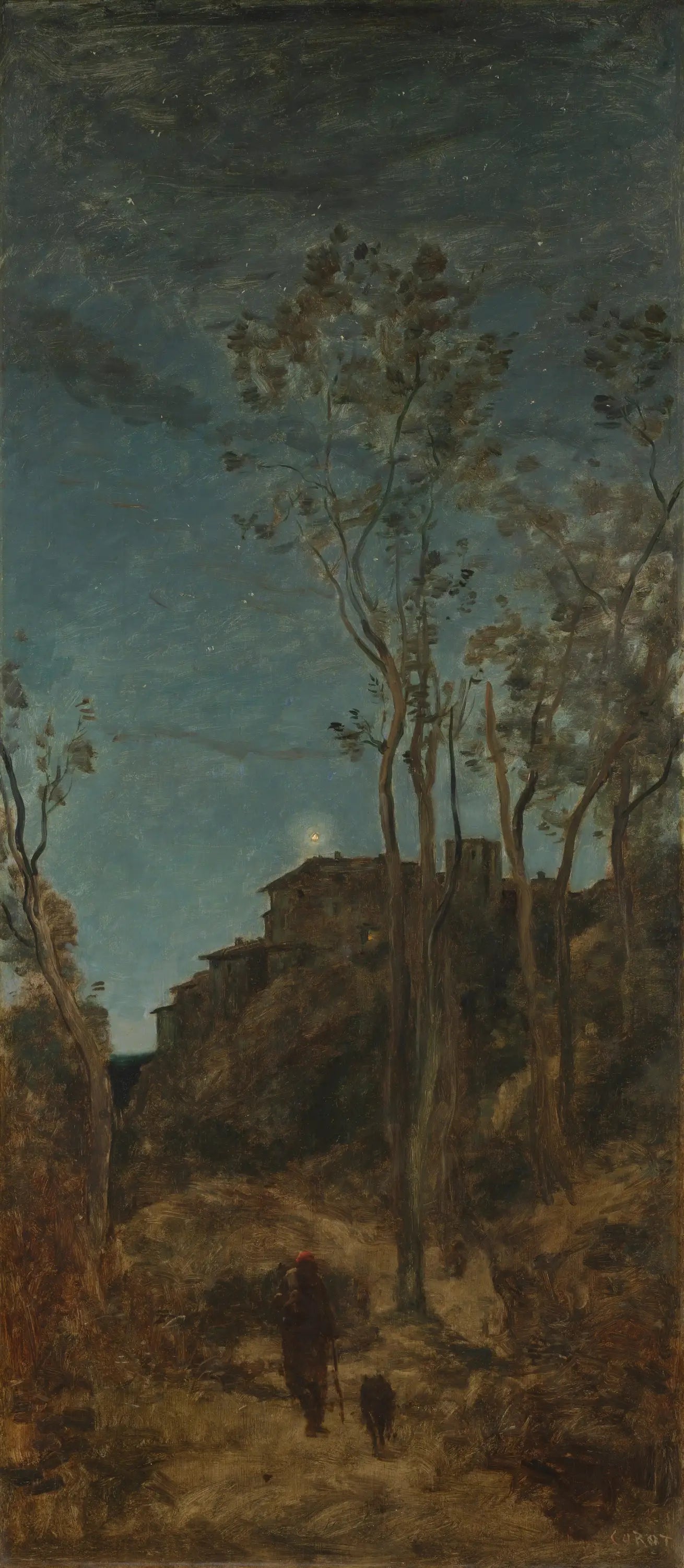 Les quatre moments du jour: la nuit - Jean-Baptiste Camille Corot - Alpha Reproduction